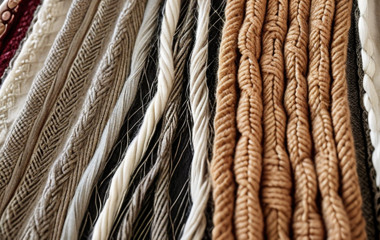 **
Prompt: Close-up of various fabric samples (wool, silk, cotton) with different textures and patterns, some subtly flawed. Focus on the details highlighting the weave and potential imperfections. Soft, natural lighting.
**